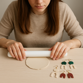 Non-Stick Acrylic Rolling Pin for Polymer Clay – 23 × 2.5 cm